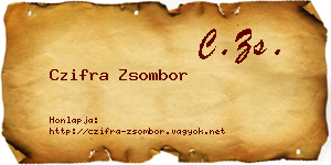 Czifra Zsombor névjegykártya