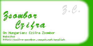 zsombor czifra business card